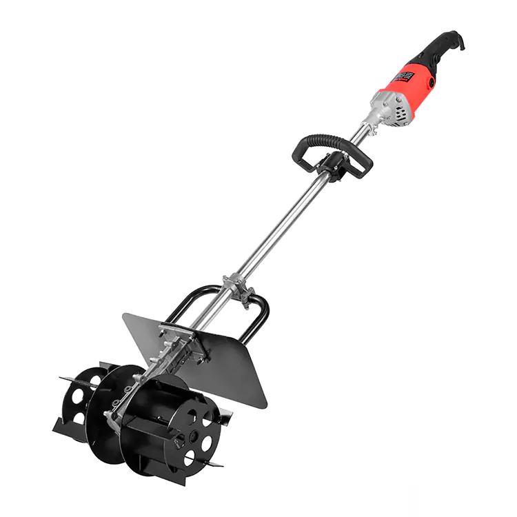 Mezcladora de cemento compacta con asa plegable