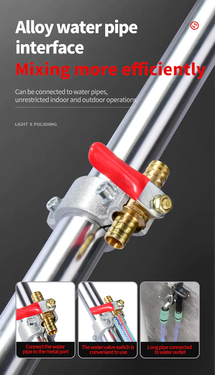 Compact Cement Mixer with Foldable Handle